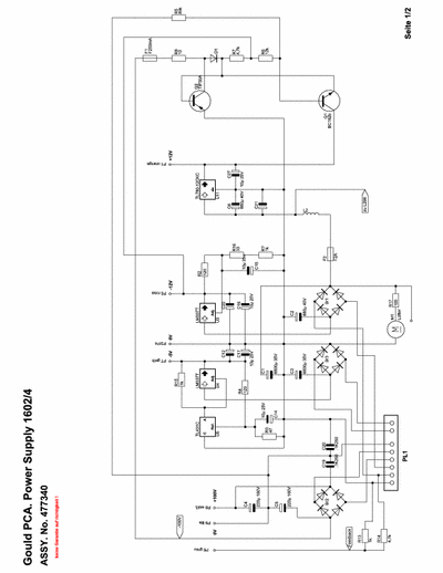 Gould Gould Power Supply 1602/4 Schematic Gould Power Supply 1602/4 Schematic